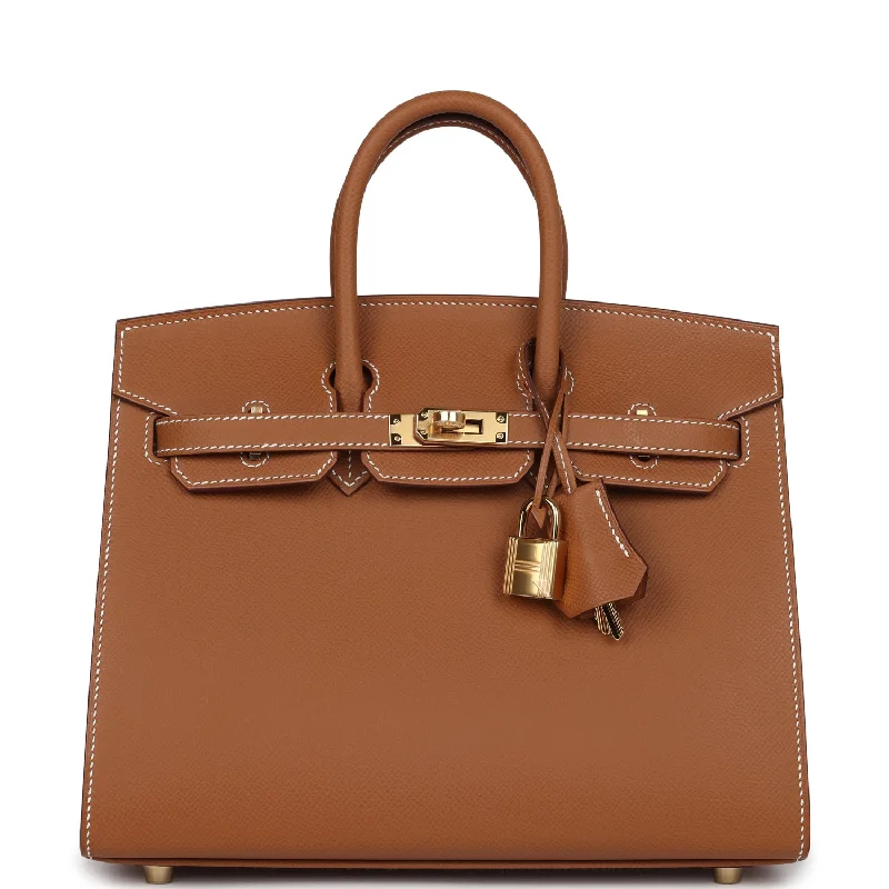 Hermes Birkin Sellier 25 Gold Epsom Gold Hardware