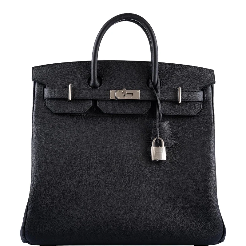 Hermès HAC Birkin 40 Black Togo Palladium Hardware