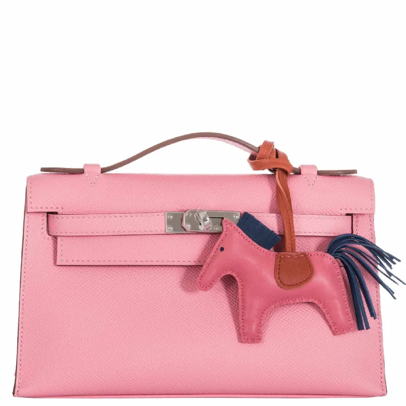 Hermès Kelly Pochette Rose Confetti Epsom Palladium Hardware