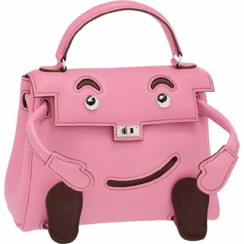 Hermès Quelle Idole Kelly Doll Bag Pink Swift Palladium Hardware