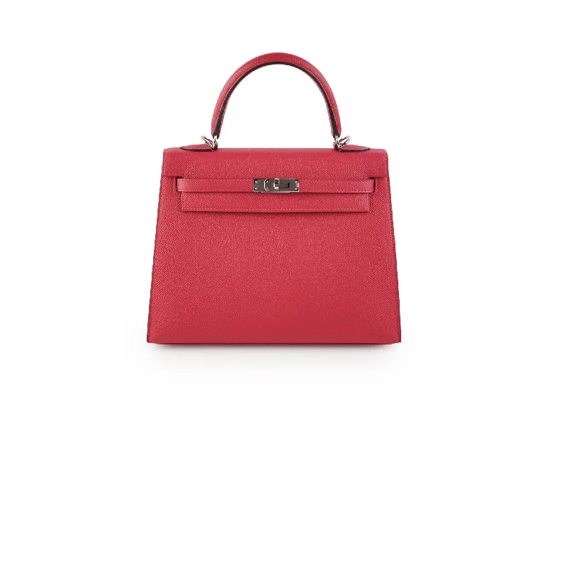 Hermes Kelly 25 Sellier Epsom Verso Framboise/Prune