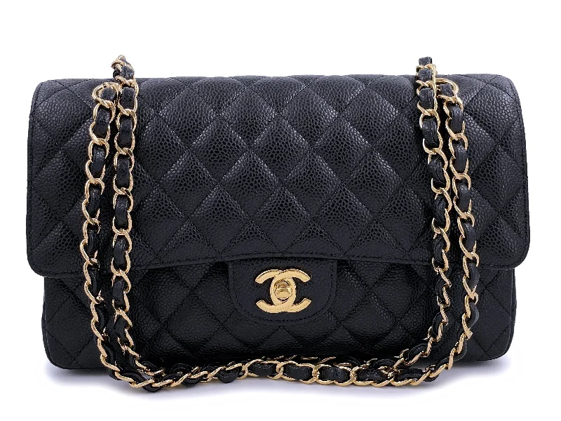 Chanel Black Caviar Medium Classic Double Flap Bag GHW