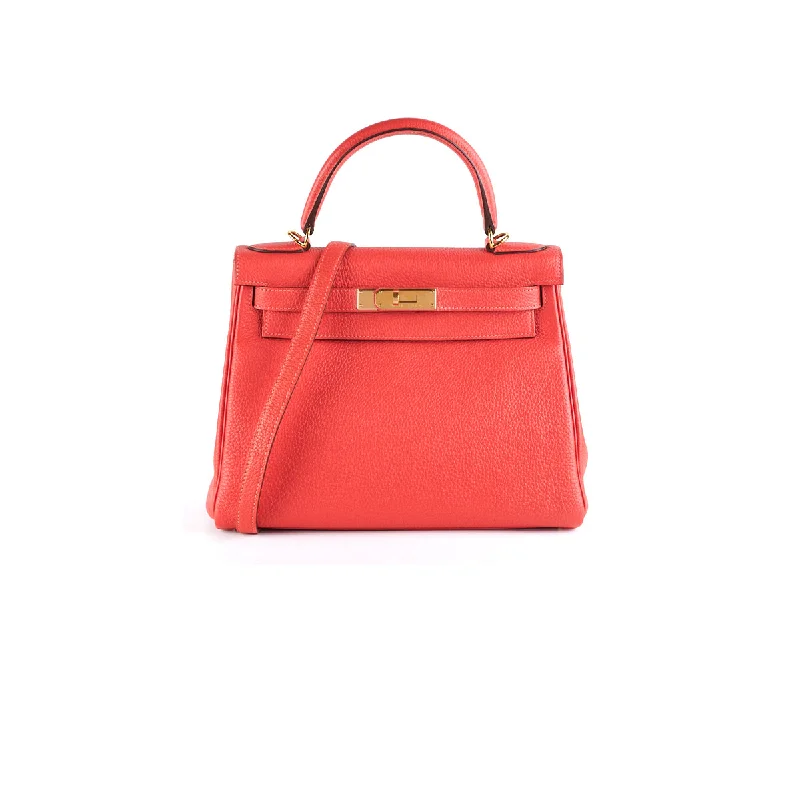 Hermes Kelly 28 Rouge Pivoine [R] - Stamp