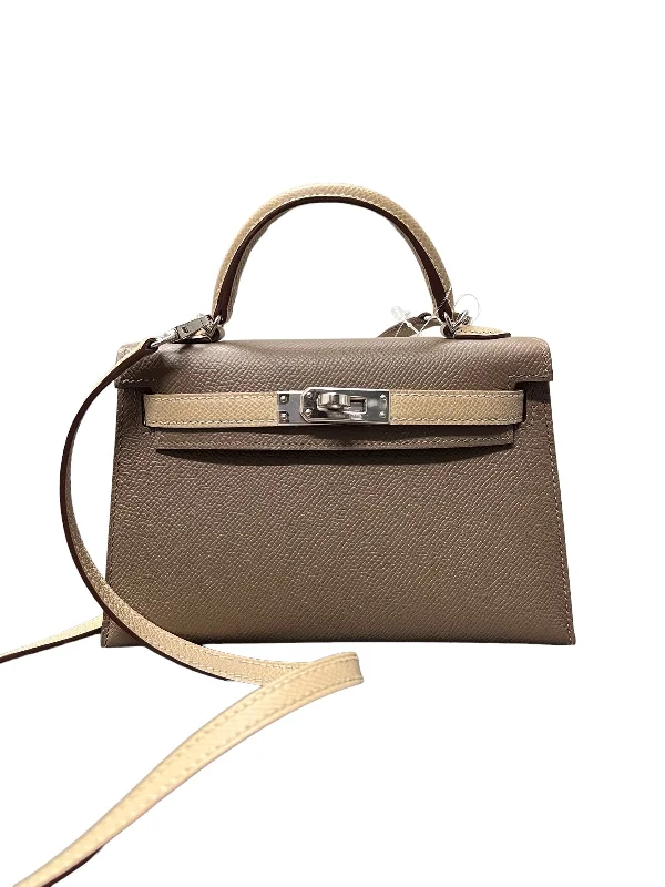 Hermès Kelly 20 HSS Etoupe / Trench Epsom PHW #U SKC-B0428JY9MZ