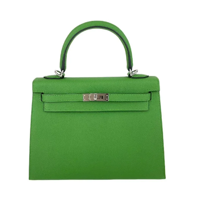 Hermès Kelly 25 Sellier Vert Yucca Epsom PHW #B SKCB-092930