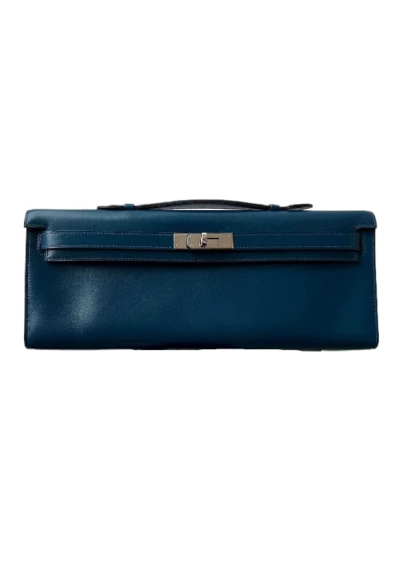 Hermes Kelly Cut Blue De Prusse PHW #N SYC1148