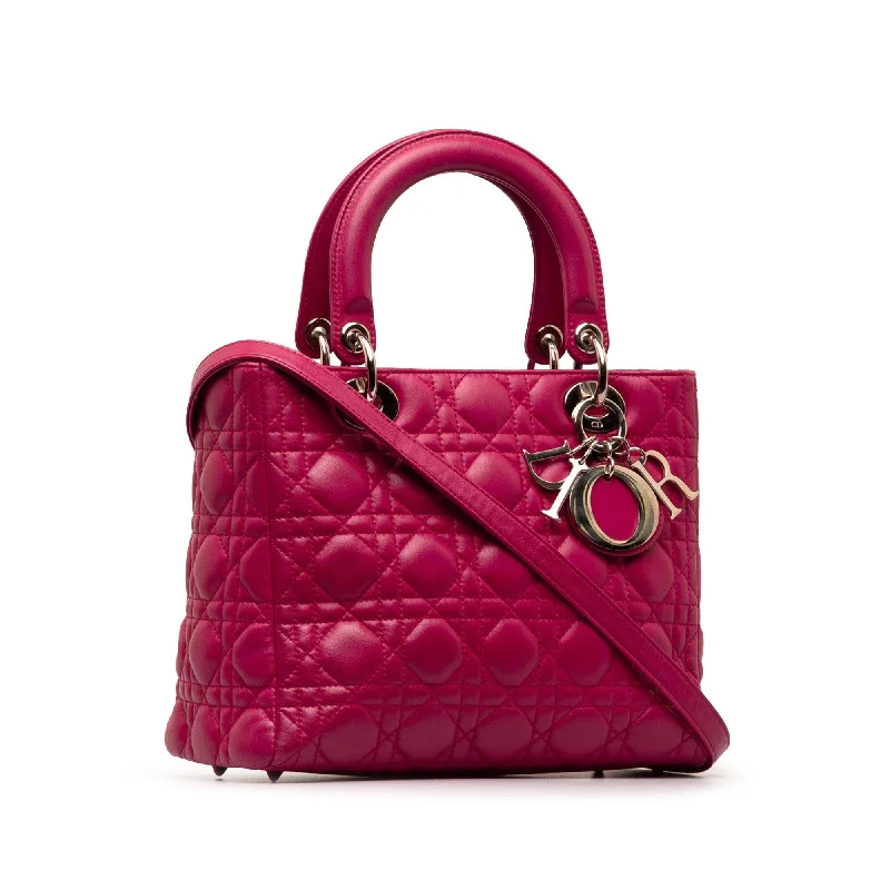 Dior Medium Lambskin Cannage Lady Dior (b9mFbY)