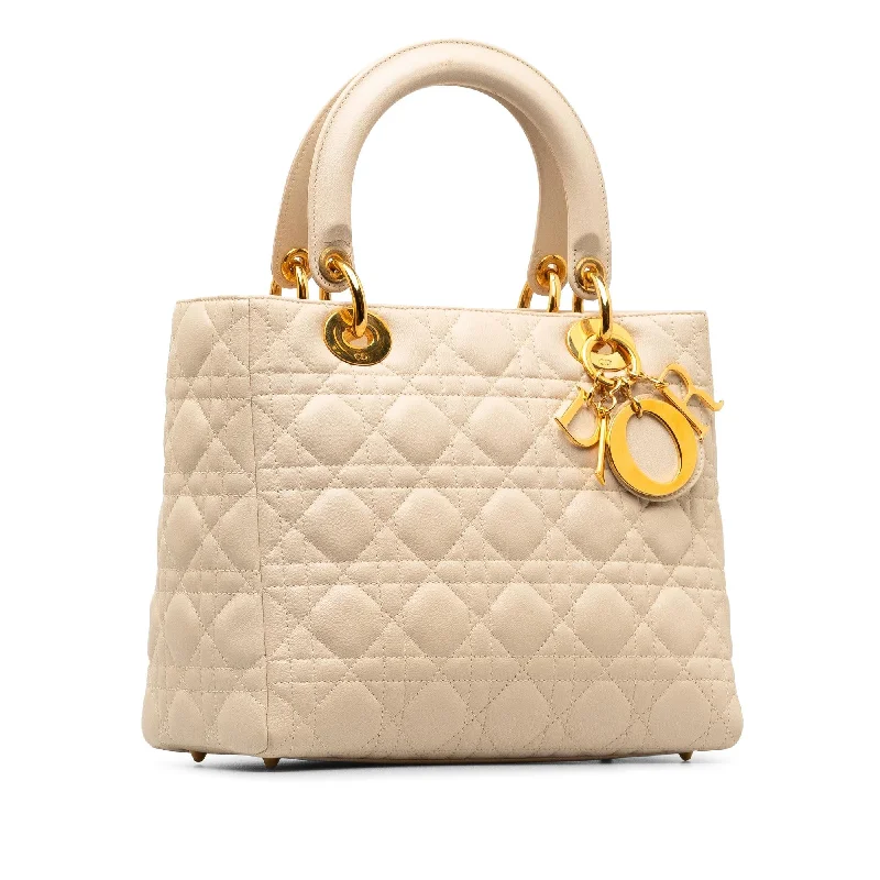 Dior Medium Lambskin Cannage Lady Dior (RySsWI)