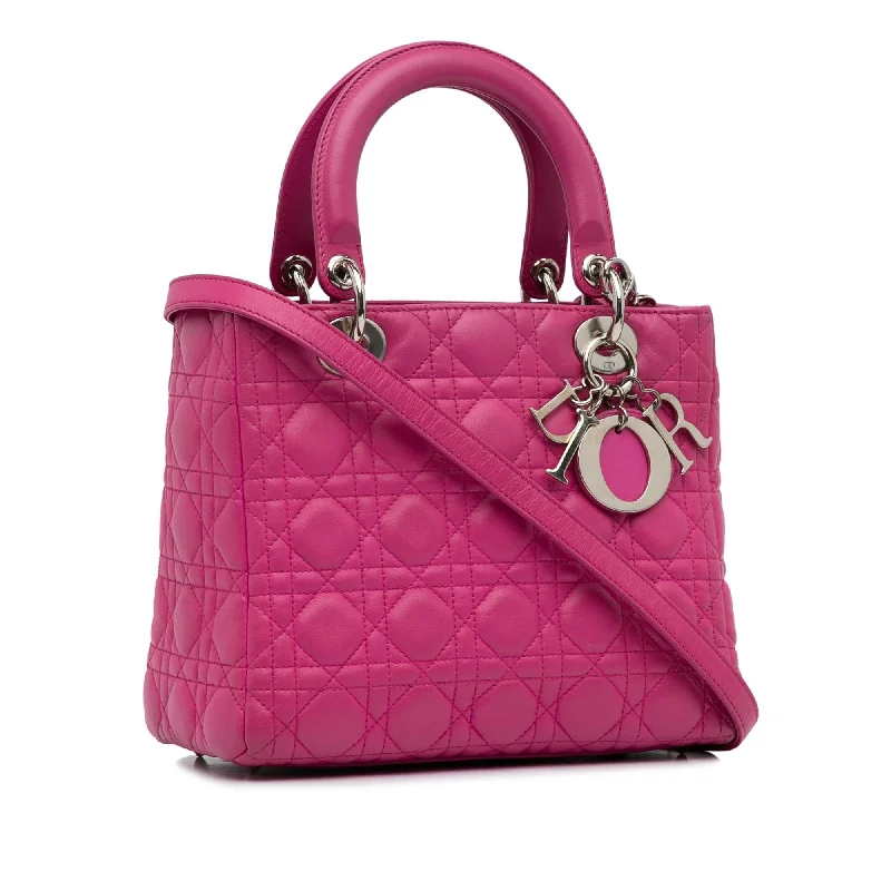 Dior Medium Lambskin Cannage Lady Dior (vdEMNt)