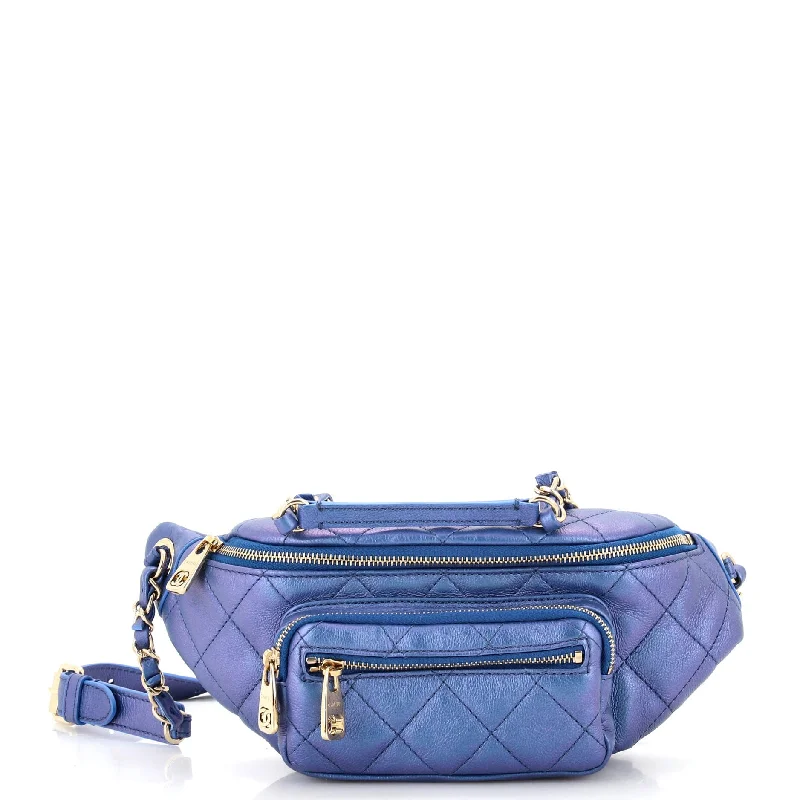 All About Waist Bag Quilted Iridescent Calfskin Small