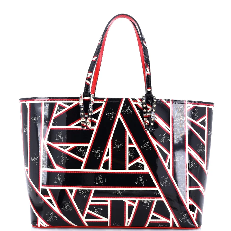 Cabata East West Tote Printed Patent Large