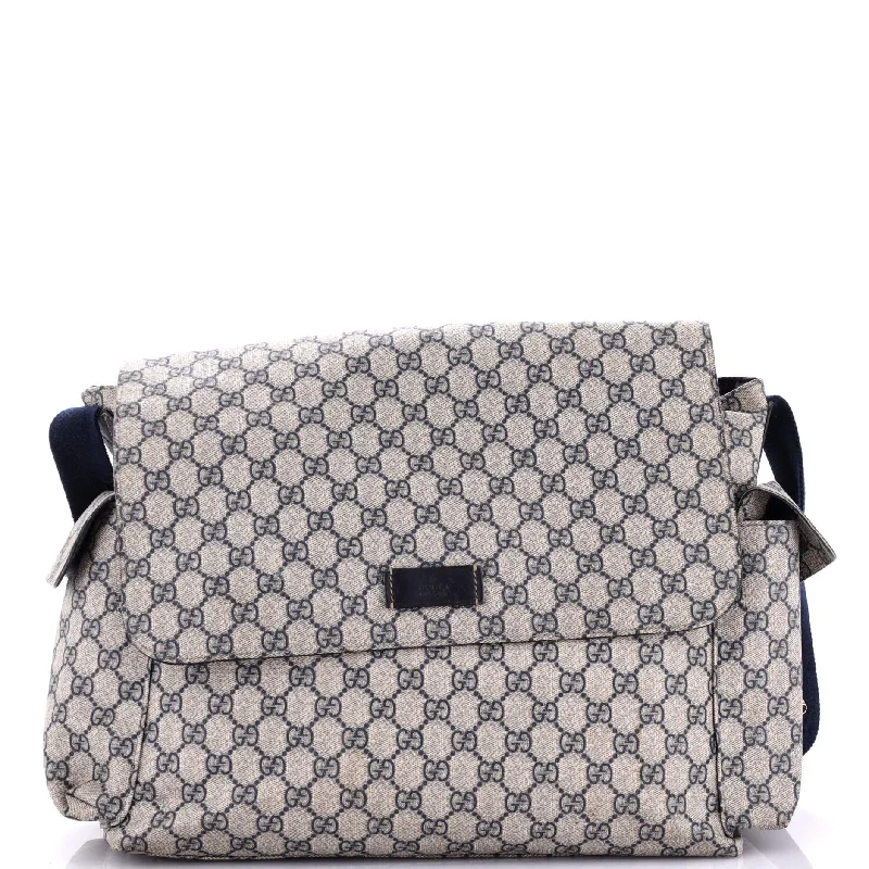 Diaper Bag GG Coated Canvas