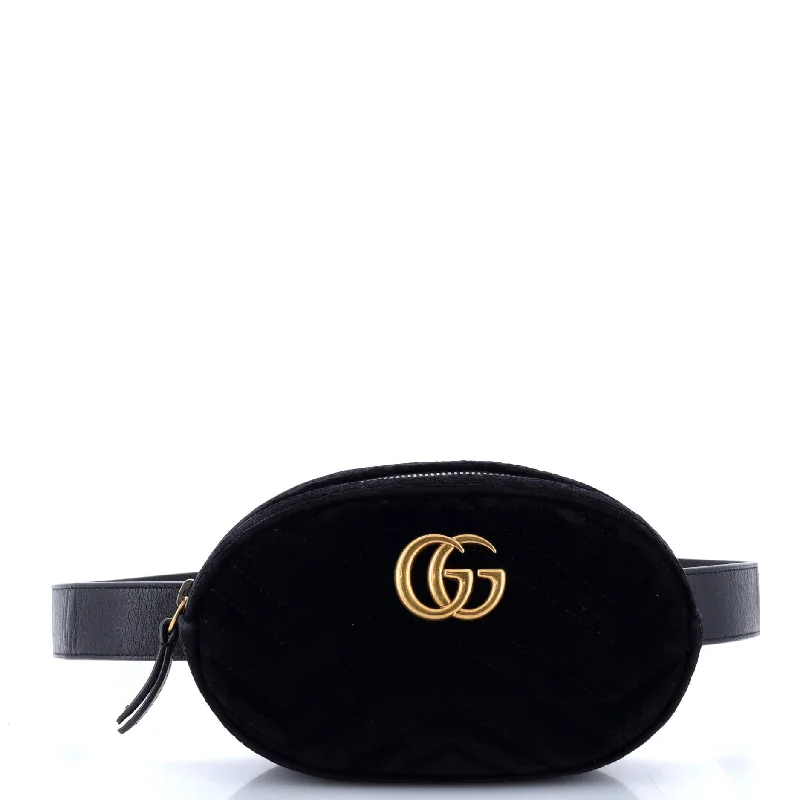 GG Marmont Belt Bag Matelasse Velvet