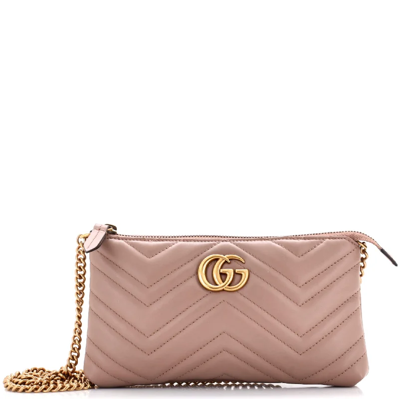 GG Marmont Chain Shoulder Bag Matelasse Leather Mini