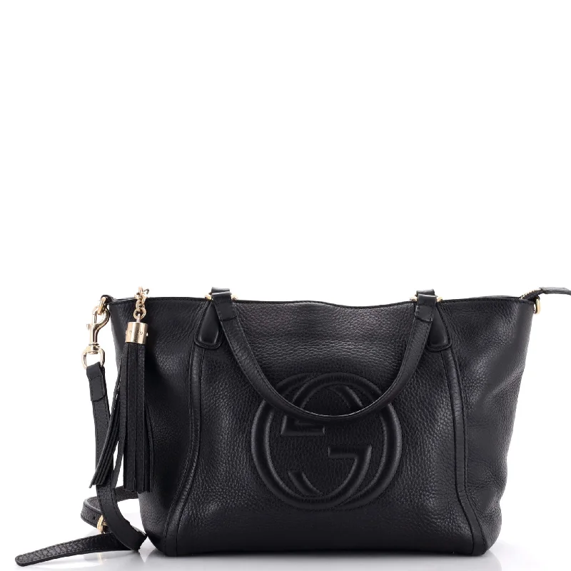 Soho Convertible Top Handle Bag Leather Small