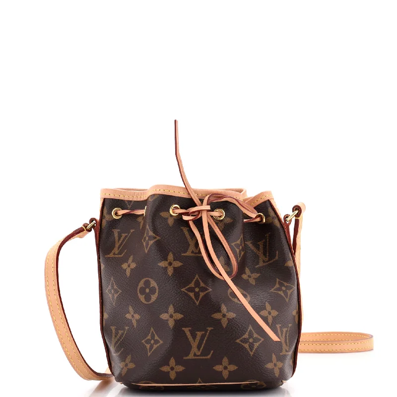 Noe Handbag Monogram Canvas Nano